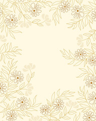 Wall Mural - Floral decoration with leaves