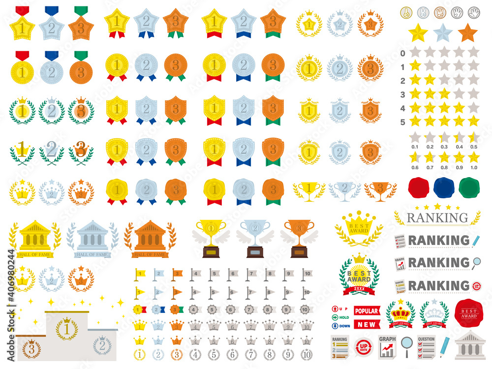 ランキング素材 カラフルなセット Stock Gamesageddon ランキング素材 カラフルなセット Stock Gamesageddon