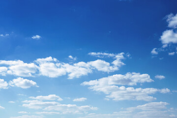 Wall Mural - blue sky with clouds many beautiful white