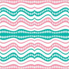 Wall Mural - Waving Lines Vivid Seamless Pattern