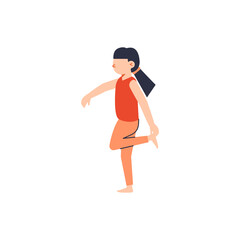 Sticker - Girl Doing Yoga Icon