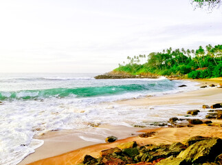 A Beautiful Beach in The Ceylon