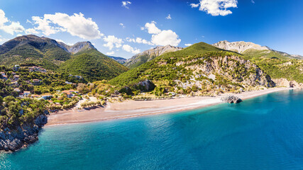 The beach Limnionas in Evia, Greece