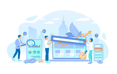 analytics team works with the site page. website optimization, analysis, content writing, keywording