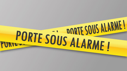 Sticker - Logo porte sous alarme.