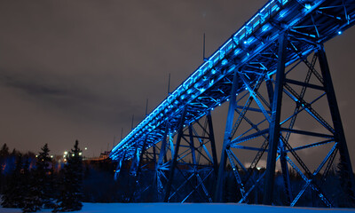 bridge in the night