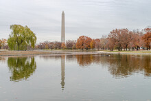 Autumn Constitutional Gardens And Washington Monument