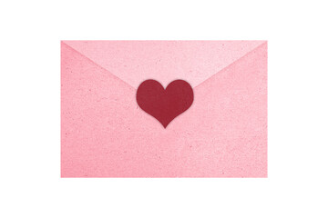 Sticker - Pink envelope with heart