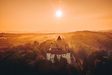 Wall Mural - Konopiste is a four-winged, three-storey chateau located in the Czech Republic. It has become famous as the last residence of Archduke Franz Ferdinand of Austria, heir to the Austro-Hungarian throne.