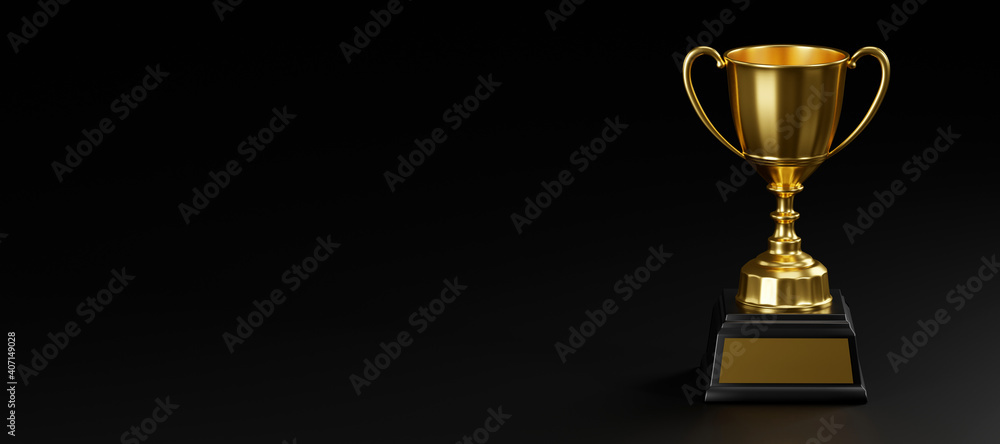 gold trophy cup - obrazy, fototapety, plakaty 