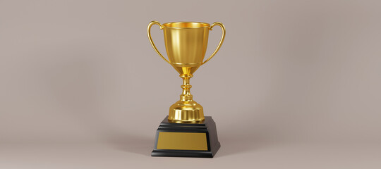 Wall Mural - gold trophy cup