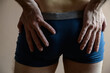 © Vladimir Arndt - Young man in boxer underpants. Selective focus.Young man in boxer underpants. Selective focus.
