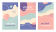 © faber14 - Vector set of design templates in simple modern style with abstract shapes. Design backgrounds with copy space for text. Suitable for invitation designs, social media stories and posts wallpapers.