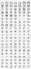 Wall Mural - Web, application icon vector pack