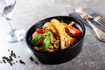 Poster - soba noodles with chicken