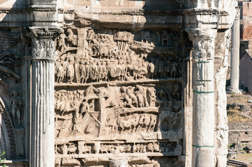 Wall Mural - Triumphbogen des Septimius-Severus im Rom