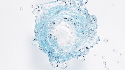 Aufkleber - Super Slow Motion of Rotating Water in Twister Shape. Filmed on High Speed Cinema Camera, 1000 fps.