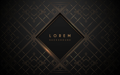 Wall Mural - Black and gold luxury background