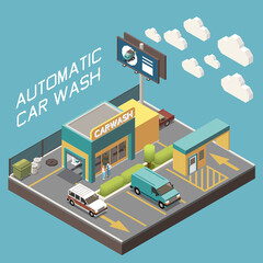 Canvas Print - Car Wash Concept