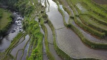 Beautiful Banaue Rice Terraces Of Luzon, Phillipines -aerial