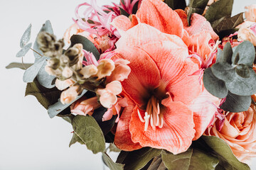 Wall Mural - Pastel Pink Flower Bouquet