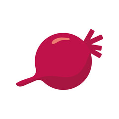 Sticker - red onion vegetable healthy food icon