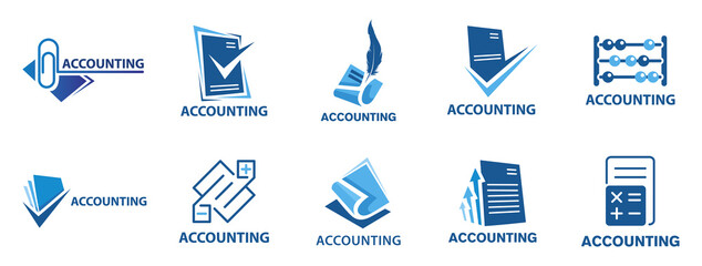 vector logo of an accounting company, finance
