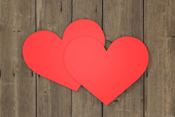 Valentine's day wallpaper design. 3D rendering.