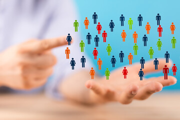 unity group and teamwork concept