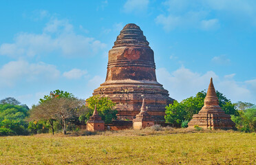 Sticker - The site of Inn Pagoda, Bagan, Myanmar