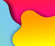 © ksuklein - Colorful fluid shapes background. vibrant backdrop. abstract banner template