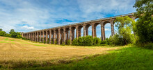 A View From A Field Looking Northward Towards The Ouse Valley Viaduct In Sussex, UK On A Summers Day