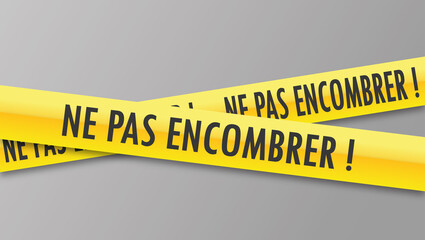 Sticker - Logo ne pas encombrer.