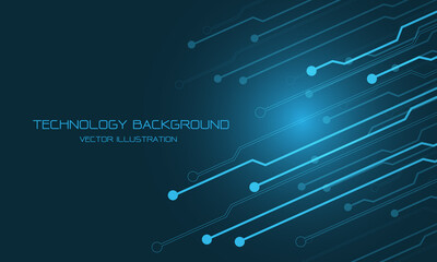 abstract blue technology cyber circuit futuristic with blank space for text design modern vector bac