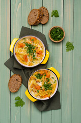 Wall Mural - Pasta casserole with vegetables