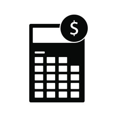 Wall Mural - Calculator vector, Digital marketing line style icon editable stroke on white background