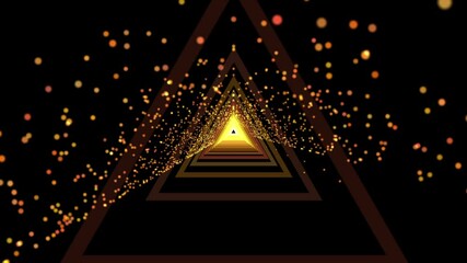 Wall Mural - isolated black background. an abstract tunnel of displacement in the universe. the speed of digital 