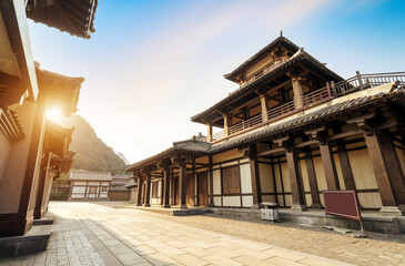 Wall Mural - Qin and Han ancient city park, Guizhou, China.