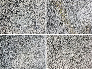 Stone grey wall backgrounds set