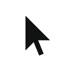 Wall Mural - cursor vector icon. mouse arrow symbol. pointer sign. select click arrowhead. application and web in