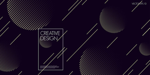 Wall Mural - abstract geometric shapes. trendy modern geometric futuristic background. vector