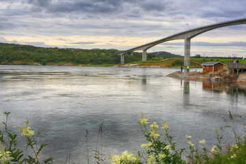 Wall Mural - Saltstraumen current , Norway