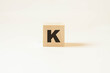 © realone952 - Letter K from the alphabet for composing business words.