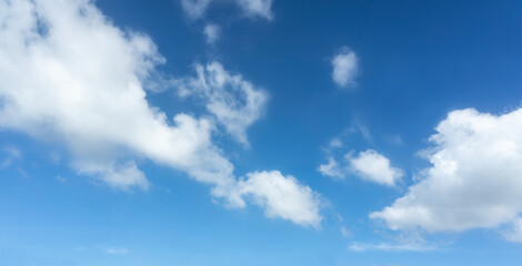 Wall Mural - Outdoor high definition blue sky and white clouds background material
