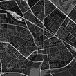 Venissieux, France dark vector art map