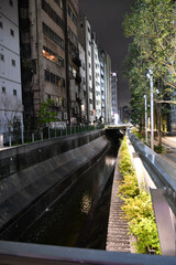 city street at night