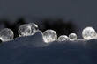 zerbrechlich-gefrorene Seifenblasen