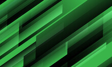 Abstract Green Black Speed Geometric Slash Technology Design Modern Futuristic Background Vector Illustration.