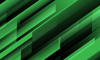 Wall Mural - Abstract green black speed geometric slash technology design modern futuristic background vector illustration.