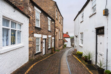 Tower Street Castle Wynd, Richmond, North Yorkshire, England, UK: A Narrow Lane In The Centre Of This Old Market Town